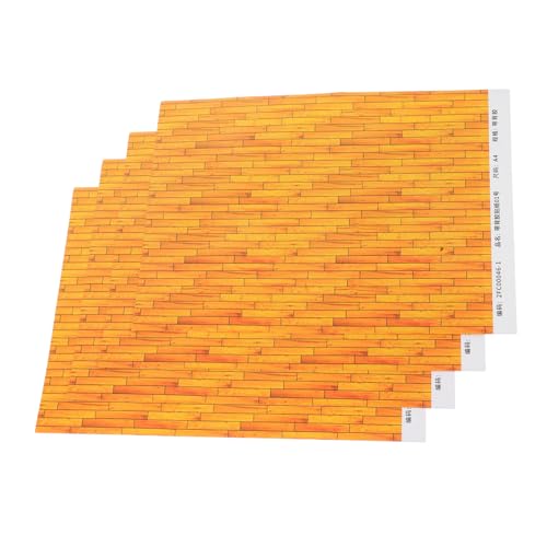 Sosoport 4 Stück Dollhouse Decoration Sticker Bodentapete Puppenhaus-Tapete selbstklebend Puppenhaus Wandaufkleber Puppenstube Zubehör Puppenhausbauzubehör Selbstklebende Puppenhaus-Tapete Sosoport 4 Stück Dollhouse Decoration Sticker Bodentapete Puppenhaus-Tapete selbstklebend Puppenhaus Wandaufkleber Puppenstube Zubehör Puppenhausbauzubehör Selbstklebende Puppenhaus-Tapete von Sosoport