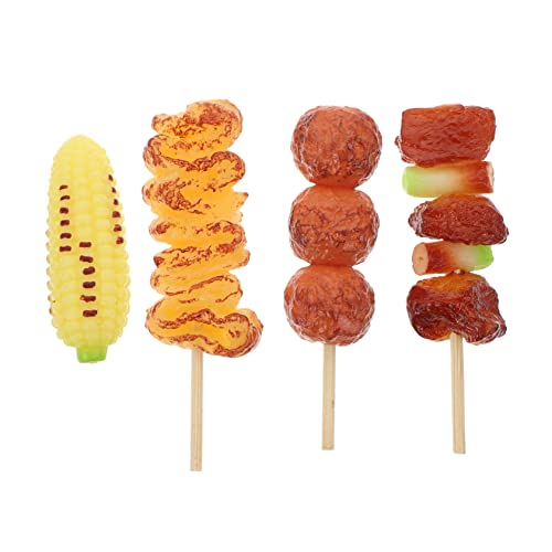 Sosoport 4 Stück Grillspieße Kinderspielzeug Kinderspielzeug Grillspielzeug Simulationsspielzeug Für Grill Rollenspiel Grillsimulationsspielzeug Grillspielzeug Für Aus PVC von Sosoport