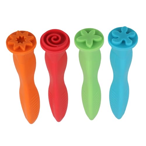 Sosoport Blumenstempel-Set Für Jungen Und Mädchen 4-teiliges Gummi-bastelspielzeug Stempelset Für Kleinkinder Zum Künstlerischen Ausdruck Für Projekte von Sosoport