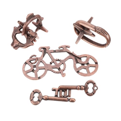 Sosoport 4 Stück Metall Puzzle Intelligente Gehirnspielzeuge Kreativität und Geduld für Entspannende Stunden und Denkherausforderungen Sosoport 4 Stück Metall Puzzle Intelligente Gehirnspielzeuge Kreativität und Geduld für Entspannende Stunden und Denkherausforderungen von Sosoport