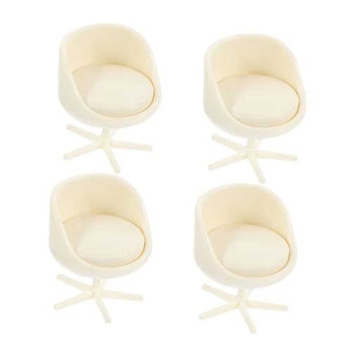Sosoport 4 Stück Mini Office Chair Model Mini Möbel puppenhaus Modell stühle Dollhouse Chair -Hausstühle Stuhlverzierungen Stuhl Modelle Abs Beige Sosoport 4 Stück Mini Office Chair Model Mini Möbel puppenhaus Modell stühle Dollhouse Chair -Hausstühle Stuhlverzierungen Stuhl Modelle Abs Beige von Sosoport