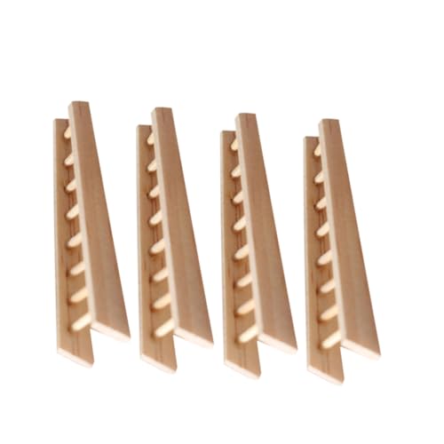Sosoport 4 Stück Miniatur Trittleiter 112 Holzleiter Puppenhaus Möbeldekoration Feengarten Treppenmodell Puppenhauszubehör Sosoport 4 Stück Miniatur Trittleiter 112 Holzleiter Puppenhaus Möbeldekoration Feengarten Treppenmodell Puppenhauszubehör von Sosoport
