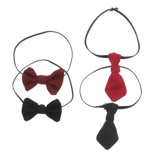 Sosoport 4 Stück Puppenwechselrotor Babypuppe Winzige Fliegen Taschenkrawatten Miniaturkrawatten Puppenkrawatten Formelle Krawatten Babyfliegen Puppenkrawatten Kleine Krawatten von Sosoport