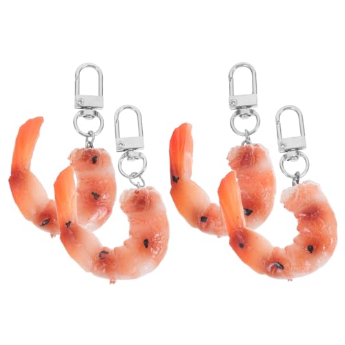 Sosoport 4 Stück Realistische Teilig Garnelen Schlüsselanhänger Detailgetreue Lebensmittelmodelle als Schlüsselring Dekoration Originelle Partygeschenke und Taschenanhänger Sosoport 4 Stück Realistische Teilig Garnelen Schlüsselanhänger Detailgetreue Lebensmittelmodelle als Schlüsselring Dekoration Originelle Partygeschenke und Taschenanhänger von Sosoport
