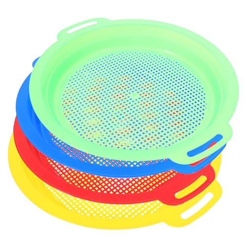 Sosoport 4 Stück Sandspielgerät Sandsieb Strandwerkzeuge für Plastik Zufällige Farbe Sosoport 4 Stück Sandspielgerät Sandsieb Strandwerkzeuge für Plastik Zufällige Farbe von Sosoport
