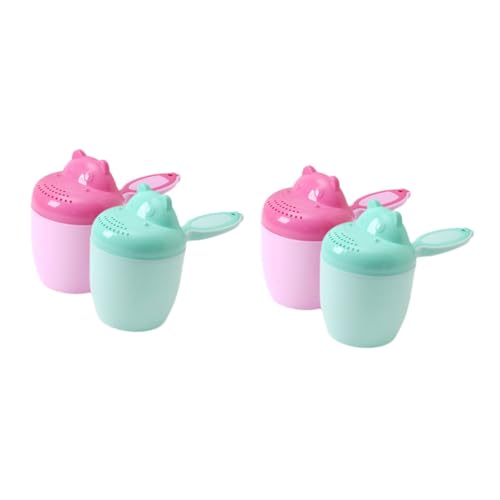 Sosoport 4 Stück Shampoo-Becher für waschen sandspielzeug strandspielzeug haarwaschbecher wassergläser Shampoo-Spülbecher -Duschbecher pp Wiederverwendbar von Sosoport