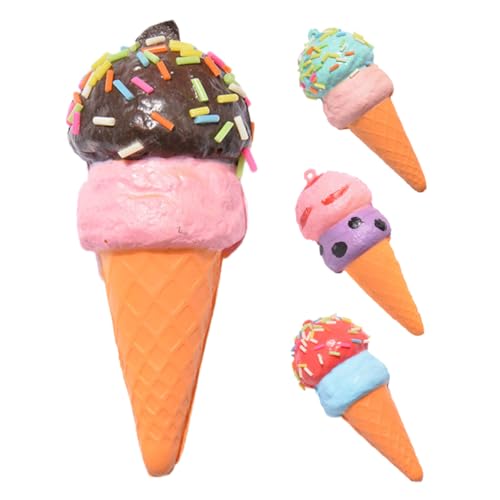 Sosoport 4 Stück Simulierte Eisspielzeug Eistüte Eiscreme -Display Eiscreme -Foto -Requisite Dessert-Display-Modelle Tell dir vor, Spiel zu, EIS gefälschtes Eismodell Pu Sosoport 4 Stück Simulierte Eisspielzeug Eistüte Eiscreme -Display Eiscreme -Foto -Requisite Dessert-Display-Modelle Tell dir vor, Spiel zu, EIS gefälschtes Eismodell Pu von Sosoport