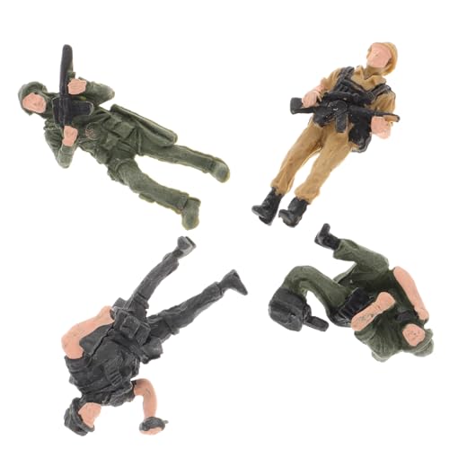 Sosoport 4 Stück Soldaten Modelle Teiliges Realistische Figuren für Sandtisch Dekoration Rollenspiele und Schreibtisch Leicht und Stabil für Kreative Szenen Sosoport 4 Stück Soldaten Modelle Teiliges Realistische Figuren für Sandtisch Dekoration Rollenspiele und Schreibtisch Leicht und Stabil für Kreative Szenen von Sosoport