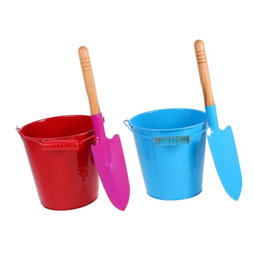 Sosoport 4 Stück Spielzeugeimer Für Den Strand Im Freien Sandstrand Sandkasten Spiele Am Strand Wasserspiel Kinderspielzeug Kleine Sandeimer Garteneimer Eisen Zufällige Farbe von Sosoport