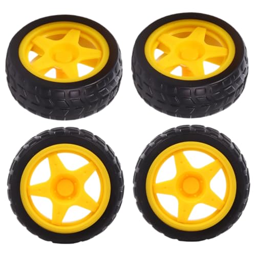 Sosoport 4 Stück Spielzeugrad Auto-Rad- Spielzeugreifen Elektroautomotoren Zahnrad Lenkrad für Lenkradspielzeug für Kleinkinder Lenkrad-Kinderspielzeug Radmotor Gummi Sosoport 4 Stück Spielzeugrad Auto-Rad- Spielzeugreifen Elektroautomotoren Zahnrad Lenkrad für Lenkradspielzeug für Kleinkinder Lenkrad-Kinderspielzeug Radmotor Gummi von Sosoport