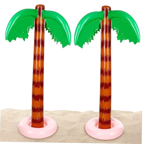 Sosoport 4 Stück aufblasbare Kokospalme spaß the pleasure Hawaii-Dekor gefälschte Palmen Luftballons kinderspielzeug Requisiten für Schwimmbecken Aufblasbare Wasserspielzeuge groß Geschenk von Sosoport