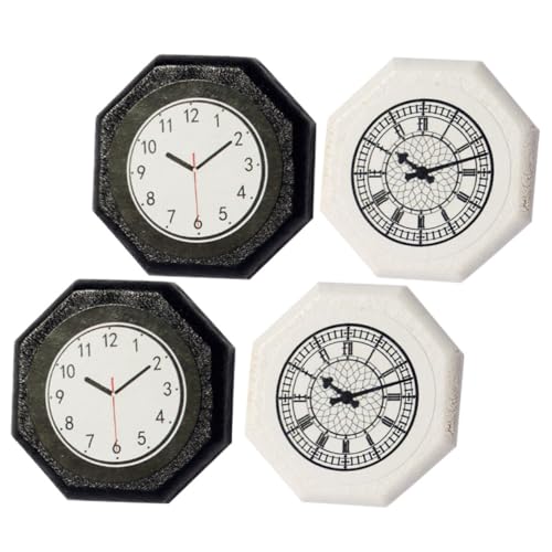 Sosoport 4 Stück kleine Wanduhr für Puppe winzig Puppenhaus Leben Mini-Wanduhr Miniaturen Modell Wanduhr Miniaturuhr Miniaturartikel Miniatur-Puppen-Wanduhr Mini-Uhrenfigur Sosoport 4 Stück kleine Wanduhr für Puppe winzig Puppenhaus Leben Mini-Wanduhr Miniaturen Modell Wanduhr Miniaturuhr Miniaturartikel Miniatur-Puppen-Wanduhr Mini-Uhrenfigur von Sosoport