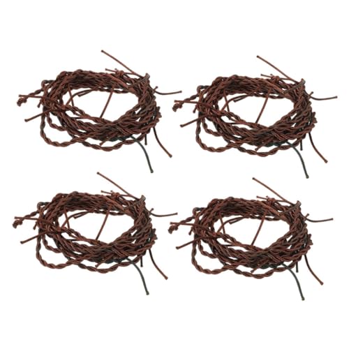 Sosoport 4 Stücke Teiliges Gefälschter Verrosteter Stacheldraht für Halloween Dekoration Cowboy Party Accessoire Lange Simulation für Authentische Western von Sosoport