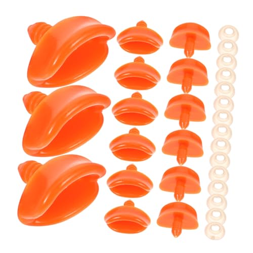 Sosoport 40 Stück DIY Entenmund Zubehör Set Bastelbedarf für Tierpuppen Installieren Leicht und Kompakt Spielzeuggestaltung von Sosoport