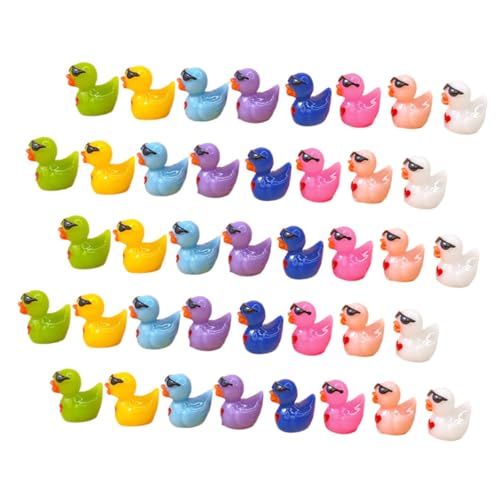 Sosoport 40 Stück Mini Ente mit Sonnenbrille Ente Figuren aus Harz Cartoon Dekoration für Mikrolandschaften Leuchtende Farben für Tischdeko und Aquarien Dekoration Sosoport 40 Stück Mini Ente mit Sonnenbrille Ente Figuren aus Harz Cartoon Dekoration für Mikrolandschaften Leuchtende Farben für Tischdeko und Aquarien Dekoration von Sosoport