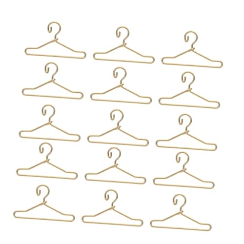 Sosoport 40Stücke Puppen Kleiderbügel Goldene Mini Kleiderbügel für Puppen Puppen Zubehör für Puppenbekleidung für Puppenschränke und Spielsets Sosoport 40Stücke Puppen Kleiderbügel Goldene Mini Kleiderbügel für Puppen Puppen Zubehör für Puppenbekleidung für Puppenschränke und Spielsets von Sosoport