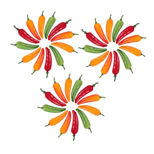 Sosoport 40pcs Lebensechte Falsche Chilischoten Realistische Künstliche Pfeffermodelle Für Küchendekoration Party Gefälligkeiten Und Festivaldekorationen Sosoport 40pcs Lebensechte Falsche Chilischoten Realistische Künstliche Pfeffermodelle Für Küchendekoration Party Gefälligkeiten Und Festivaldekorationen von Sosoport
