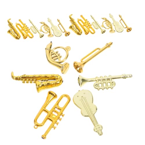 Sosoport 48 Stück Mini Musikinstrumente Set Teiliges Deko Set aus Violine Trompete Saxophon und Französischem Horn Puppenhaus Musikzimmer und Kreative Arrangements Sosoport 48 Stück Mini Musikinstrumente Set Teiliges Deko Set aus Violine Trompete Saxophon und Französischem Horn Puppenhaus Musikzimmer und Kreative Arrangements von Sosoport