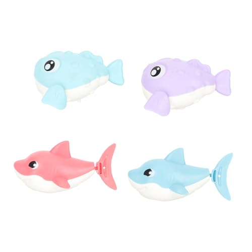 Sosoport 4er-Pack Aufzieh-badespielzeuge in Tierform Für Kleinkinder Schwimmendes Badespielzeug Design in Zufälliger Farbe von Sosoport