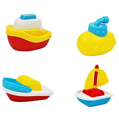 Sosoport 4Stücke Badespielzeug Für Cartoon Wasserspielzeug Form Von Kleinen Booten Für Badewanne Und Pool Kleinkinder Von Jahren von Sosoport
