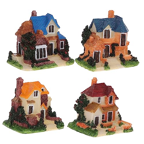 Sosoport 4Stücke Hausmodell Deko aus Harz Teiliges Kreative Figuren für Mikrolandschaften Zimmer und Garten Dekoration für Puppenhaus Zubehör und Blumentöpfe Sosoport 4Stücke Hausmodell Deko aus Harz Teiliges Kreative Figuren für Mikrolandschaften Zimmer und Garten Dekoration für Puppenhaus Zubehör und Blumentöpfe von Sosoport
