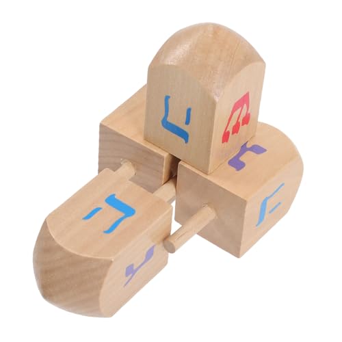 Sosoport 4Stücke Holz Gyroskope für Tops Spielzeuge Hand Auge Koordination für Jungen Alter von Jahren von Sosoport