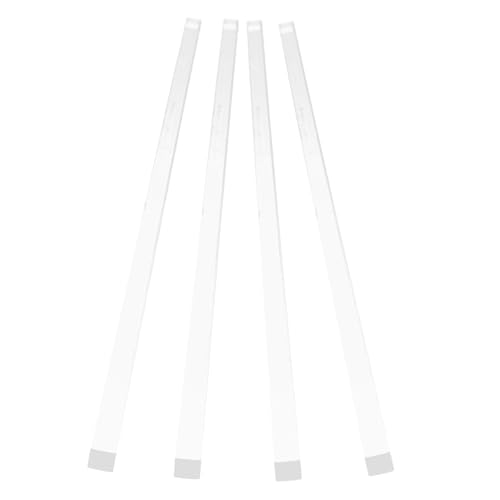 Sosoport 4Stücke Kristall Mahjong Push Tool Klarer Mahjong Drücker Wiederverwendbares Lineal für Präzises für Zuhause und Professionelle Spiele von Sosoport