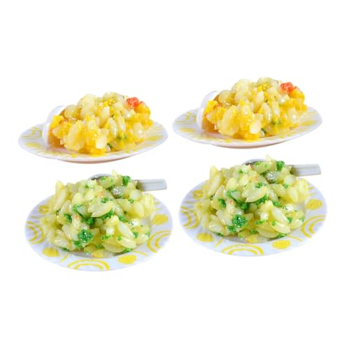 Sosoport 4Stücke Künstliches Lebensmittelmodell Simulierte Gebratene Reis Puppe Realistische Miniatur für Spielküche und Requisite für Dekoration und Fotografie Sosoport 4Stücke Künstliches Lebensmittelmodell Simulierte Gebratene Reis Puppe Realistische Miniatur für Spielküche und Requisite für Dekoration und Fotografie von Sosoport