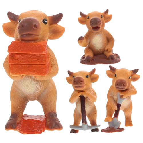 Sosoport 4Stücke Kuh Modell Realistische Tierfiguren für Dekoration Basteln und Mikrolandschaften Hochwertige Kuh für Sosoport 4Stücke Kuh Modell Realistische Tierfiguren für Dekoration Basteln und Mikrolandschaften Hochwertige Kuh für von Sosoport