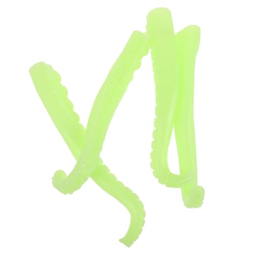 Sosoport 4Stücke Leuchtende Octopus Fingerpuppen Umweltfreundliches Puppenspielzeug Für Geschichten Fingerpuppen Hellgrün Rollenspiele Und Kreative Spiele von Sosoport