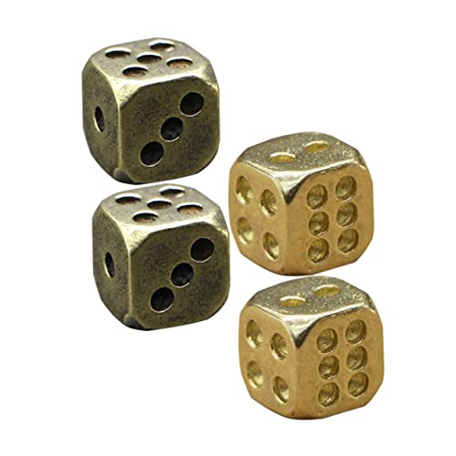 Sosoport 4Stücke Messing Würfel Dekorative Nachtclub Requisiten Kreative Spielwürfel für Bar und Ktv Hochwertige Haushaltswürfel als Stilvolle Accessoires Sosoport 4Stücke Messing Würfel Dekorative Nachtclub Requisiten Kreative Spielwürfel für Bar und Ktv Hochwertige Haushaltswürfel als Stilvolle Accessoires von Sosoport