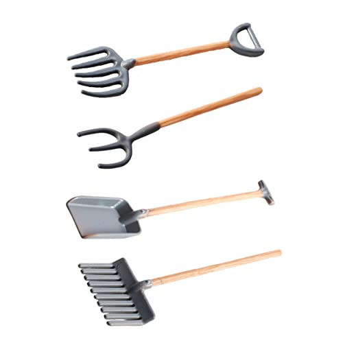 Sosoport 4Stücke Mini Gartenwerkzeug Set für Puppenhaus Teiliges Zubehör Rechen Fünfzack Hochwertige Gartengeräte für Kreative Dekoration Sosoport 4Stücke Mini Gartenwerkzeug Set für Puppenhaus Teiliges Zubehör Rechen Fünfzack Hochwertige Gartengeräte für Kreative Dekoration von Sosoport
