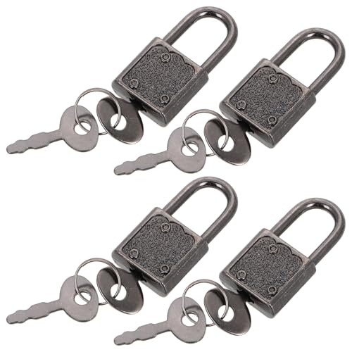 Sosoport 4Stücke Mini Vorhängeschloss für Piratenschätze Metallisches Schloss mit Schlüssel für Spielzeugkisten Schmuckschatullen und Tagebücher Fördert Kreativität Sosoport 4Stücke Mini Vorhängeschloss für Piratenschätze Metallisches Schloss mit Schlüssel für Spielzeugkisten Schmuckschatullen und Tagebücher Fördert Kreativität von Sosoport