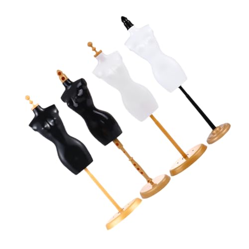 Sosoport 4Stücke Puppenkleiderständer für DIY Zubehör Abnehmbar und Sicher für Puppenbekleidung und Kreative Spielideen Farben und Umweltfreundlichem Material von Sosoport