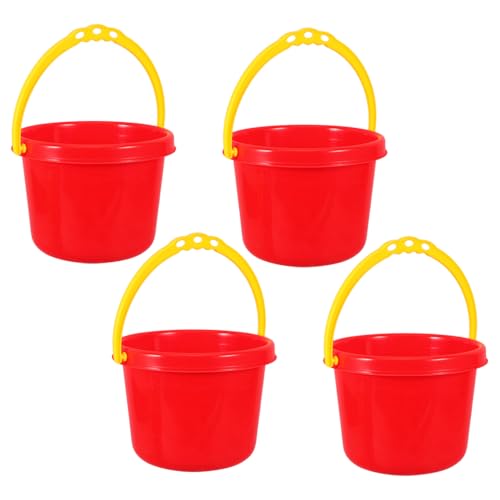 Sosoport 4Stücke Strandspielzeug Plastik Sand Eimer Für Wasser Und Sandspiele Strandspielzeug Für Jungen Und Zufällige Farben Pool Und Garten von Sosoport