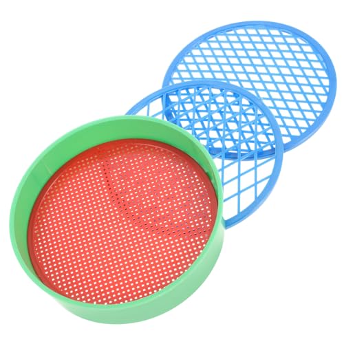 Sosoport 4Stücke Teiliges Handheld Sandspielzeug Sandsiebe aus Kunststoff für Strand und Sandkastenabenteuer Fördert Freien von Sosoport