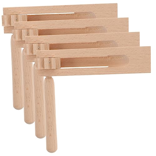 Sosoport 4Stücke Teiliges Holz Geräuschmacher Pädagogisches für Lärmmacher für Sportveranstaltungen Holzratchet für Kreative Spiele und Musikalische Sosoport 4Stücke Teiliges Holz Geräuschmacher Pädagogisches für Lärmmacher für Sportveranstaltungen Holzratchet für Kreative Spiele und Musikalische von Sosoport