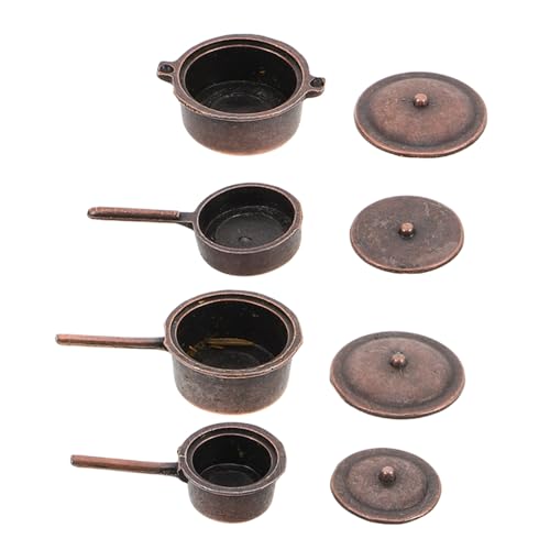 Sosoport 4pcs Kids Dollhouse Miniatur Küchenset DIY Metalltöpfe Und Pfannen Realistische Mini Möbelzubehör Für Dollhouse Küchendekoration Sosoport 4pcs Kids Dollhouse Miniatur Küchenset DIY Metalltöpfe Und Pfannen Realistische Mini Möbelzubehör Für Dollhouse Küchendekoration von Sosoport