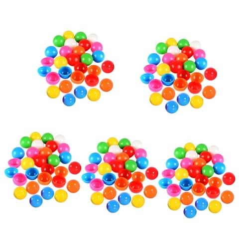 Sosoport 5 Sätze Lotteriekugel Dekorationen Party Hohle Tombolakugeln Bingo-spielball Ball Für Die Hohle Lottokugel Hohle Kugeln Verlosung Von Bällen Plastik 100 Stück * 5 von Sosoport