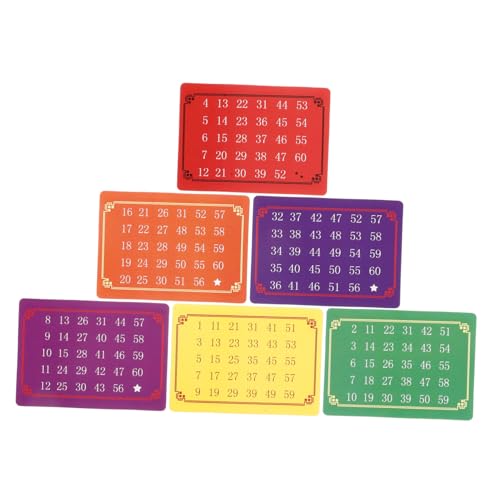 Sosoport 5 Sätze Telepathische Zahlenkarten für Zaubertricks Mind Reading für Halloween Partys und Interaktive Aufführungen für Unterhaltsame Partymomente von Sosoport
