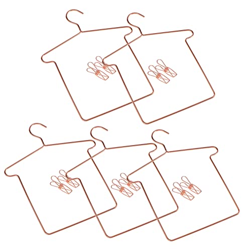 Sosoport 5 Sets Puppenbügel Kinderzimmerbügel Miniatur Für Kleine Puppenkleider Röcke Kleine Puppenkleiderbügel Puppenhausständer Metallkleiderbügel Eisen Roségold Sosoport 5 Sets Puppenbügel Kinderzimmerbügel Miniatur Für Kleine Puppenkleider Röcke Kleine Puppenkleiderbügel Puppenhausständer Metallkleiderbügel Eisen Roségold von Sosoport