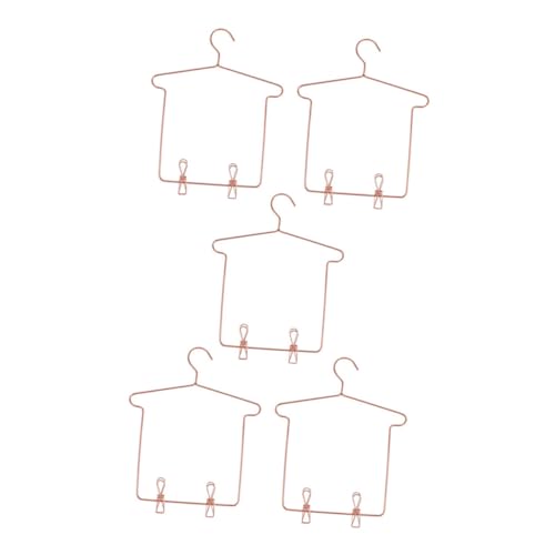 Sosoport 5 Sets Puppenkleiderbügel Miniatur Drahtbügel Kleiderbügel Aus Metall Für Puppenkleider Und Röcke Mit Clips Für Miniatur Puppenhaus Schränkezubehör Sosoport 5 Sets Puppenkleiderbügel Miniatur Drahtbügel Kleiderbügel Aus Metall Für Puppenkleider Und Röcke Mit Clips Für Miniatur Puppenhaus Schränkezubehör von Sosoport