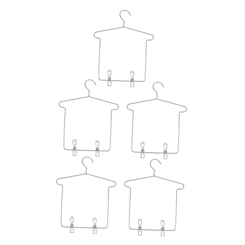 Sosoport 5 Sets Puppenkleiderbügel Miniatur Drahtbügel Kleiderbügel Aus Metall Für Puppenkleider Und Röcke Mit Clips Für Miniatur Puppenhaus Schränkezubehör Sosoport 5 Sets Puppenkleiderbügel Miniatur Drahtbügel Kleiderbügel Aus Metall Für Puppenkleider Und Röcke Mit Clips Für Miniatur Puppenhaus Schränkezubehör von Sosoport