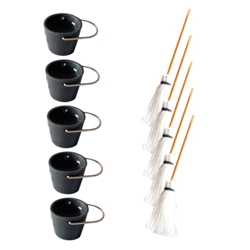 Sosoport 5 Sets Simulierte Eimer Mopp Kombinationseimer DIY Handgefertigtes Mini Miniatur Modellbau Kits Miniatur Kreationen Plastikpuppe DIY Zubehör Tiny Home Kit Reparatur Von Sosoport 5 Sets Simulierte Eimer Mopp Kombinationseimer DIY Handgefertigtes Mini Miniatur Modellbau Kits Miniatur Kreationen Plastikpuppe DIY Zubehör Tiny Home Kit Reparatur Von von Sosoport