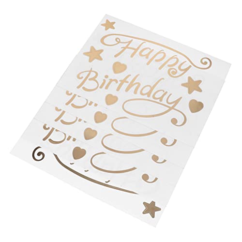 Sosoport 5 Stück Alles Zum Geburtstag Aufkleber Geburtstags-Planer-Aufkleber Dekorationsaufkleber Aufkleberdekor Geburtstagsfenster Haftet Für Klassenzimmer Golden Plastik Sosoport 5 Stück Alles Zum Geburtstag Aufkleber Geburtstags-Planer-Aufkleber Dekorationsaufkleber Aufkleberdekor Geburtstagsfenster Haftet Für Klassenzimmer Golden Plastik von Sosoport
