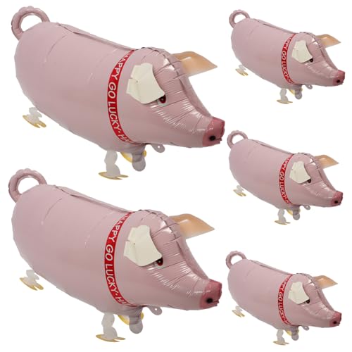 Sosoport 5 Stück Aufblasbare Schwein Ballon Spielzeuge Lustige Party Deko für Leicht und Tragbar für Rollenspiele und Gruppenspiele Sosoport 5 Stück Aufblasbare Schwein Ballon Spielzeuge Lustige Party Deko für Leicht und Tragbar für Rollenspiele und Gruppenspiele von Sosoport
