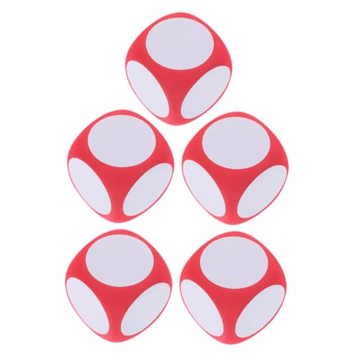 Sosoport 5 Stück DIY Leere Große Abwischbare Spielwürfel für Partys Mathe Spiele und Kreative Aktivitäten für Zuhause und Veranstaltungen von Sosoport