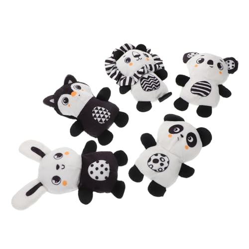 Sosoport 5 Stück Fingerpuppen der Familie Fingerpuppen Masse Fingerspiel PP Baumwolle von Sosoport