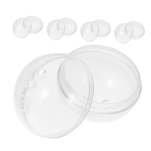 Sosoport 5 Stück Klartransparente Kapseln für Automaten Nachfüllbare Kugeln für Süßigkeiten Kleine und Bastelprojekte für Partys und Hochzeiten Sosoport 5 Stück Klartransparente Kapseln für Automaten Nachfüllbare Kugeln für Süßigkeiten Kleine und Bastelprojekte für Partys und Hochzeiten von Sosoport