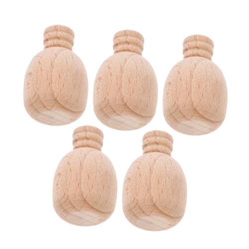 Sosoport 5 Stück Mini Weinflasche aus Holz Unlackierte Diy Bastelartikel für Kreative Dekorationen und Besondere Anlässe für Wohnzimmer Kindergarten und Sosoport 5 Stück Mini Weinflasche aus Holz Unlackierte Diy Bastelartikel für Kreative Dekorationen und Besondere Anlässe für Wohnzimmer Kindergarten und von Sosoport